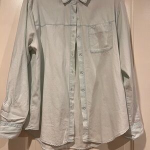 Splendid Light Blue Button-Up Blouse